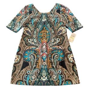 🌸NWT ECI Womens Stretch Short Sleeved Dress - size 4